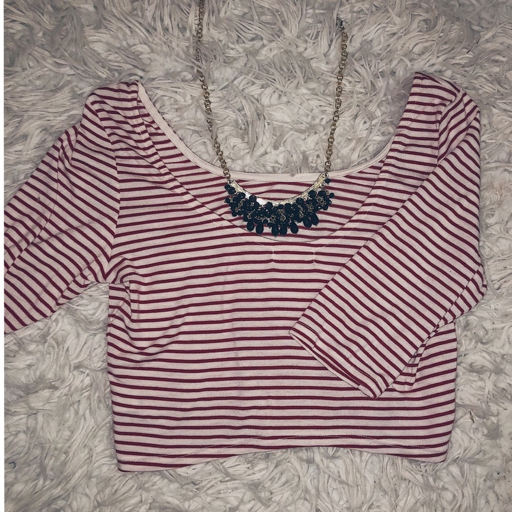 Striped crop top